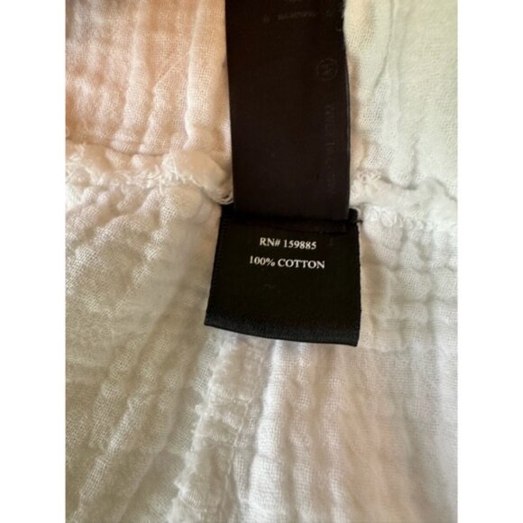 NWOT Bobi Wide Leg Beach Gauze Crepe Cotton Pant in White size Medium - Picture 6 of 7